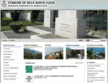 Tablet Screenshot of comune.villasantalucia.fr.it